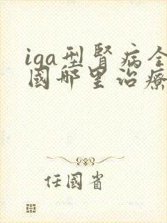 iga型肾病全国哪里治疗好