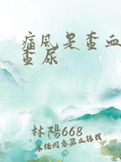 痛风是查血还是查尿