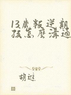 13岁叛逆期男孩怎么沟通