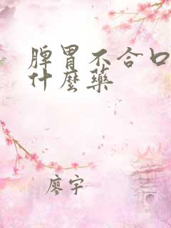 脾胃不合口臭吃什么药