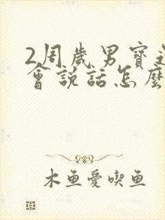 2周岁男宝还不会说话怎么办