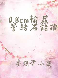 0.8cm输尿管结石能排出来吗