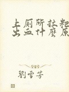 上厕所拉粑粑拉出血什么原因