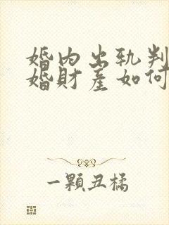 婚内出轨判决离婚财产如何分配