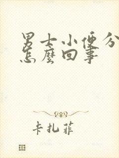 男士小便分岔是怎么回事