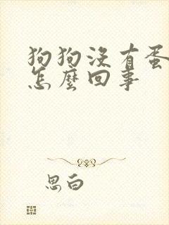 狗狗没有蛋蛋是怎么回事