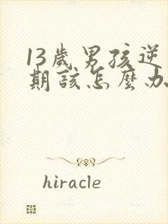 13岁男孩逆反期该怎么办