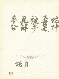 梦见被毒蛇咬周公解梦是什么意思