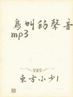 鸟叫的声音音效mp3