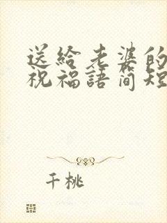 送给老婆的生日祝福语简短独特