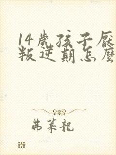 14岁孩子厌学叛逆期怎么办