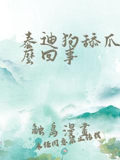 泰迪狗舔爪子怎么回事