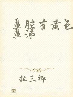 鼻腔有黄色粘稠鼻涕