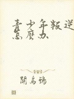 青少年叛逆父母怎么办