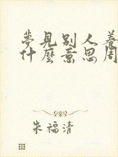 梦见别人养猪是什么意思周公解梦