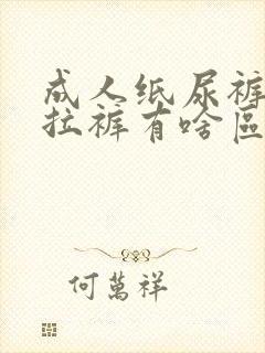 成人纸尿裤和拉拉裤有啥区别