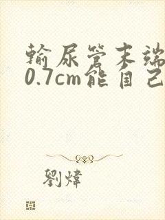 输尿管末端结石0.7cm能自己排出来