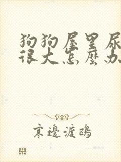 狗狗屋里尿骚味很大怎么办