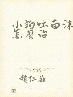 小狗吐白沫拉血怎么治