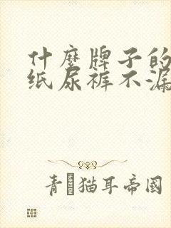 什么牌子的成人纸尿裤不漏尿