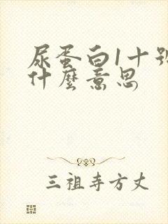 尿蛋白1十号是什么意思