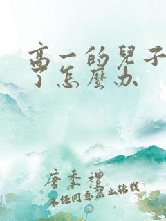 高一的儿子厌学了怎么办