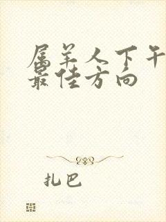 属羊人下午打牌最佳方向