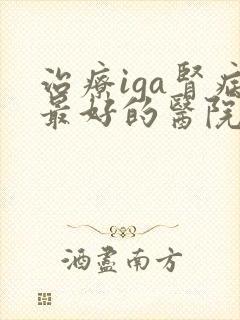 治疗iga肾病最好的医院