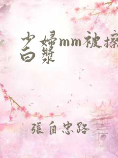 少妇mm被擦出白浆