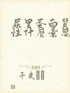 尿里蛋白质弱阳性什么意思