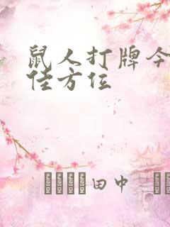 鼠人打牌今天最佳方位