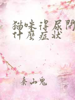 猫咪得尿闭症是什么症状