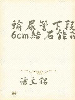 输尿管下段0.6cm结石能排出吗