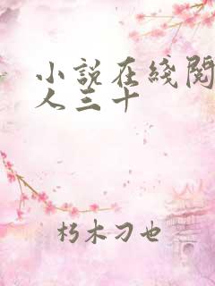 小说在线阅读男人三十