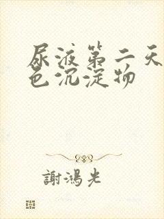 尿液第二天有白色沉淀物