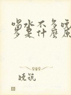 喝水不多晚上尿多是什么原因