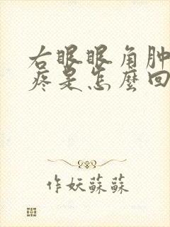 右眼眼角肿了还疼是怎么回事