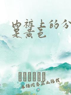 内裤上的分泌物是黄色