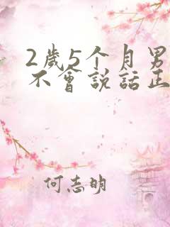 2岁5个月男孩不会说话正常吗?