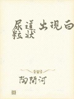 尿道出现白色颗粒状