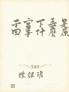 子宫下垂是怎么回事什么原因造成的