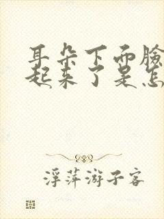 耳朵下面脸颊肿起来了是怎么回事