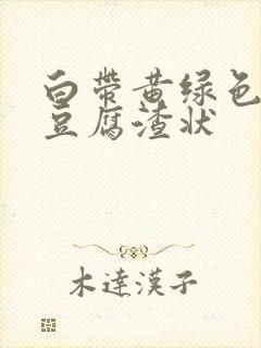 白带黄绿色还有豆腐渣状