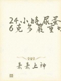 24小时尿蛋白6克多严重吗