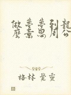 做梦梦到龙是什么意思周公解梦