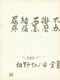 尿结石排不出来疼痛怎么办