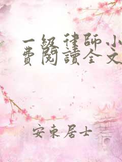 一级律师小说免费阅读全文无删减