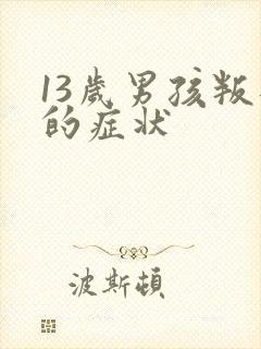 13岁男孩叛逆的症状