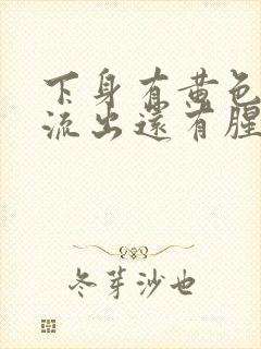 下身有黄色液体流出还有腥臭味是怎么回事