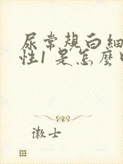 尿常规白细胞阳性1 是怎么回事